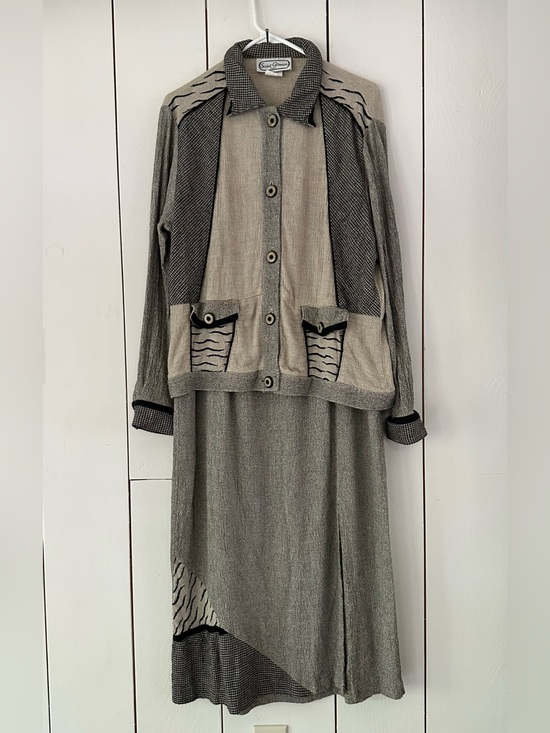 St. Germain Paris Dresses & Skirts - VTG 80s 90s Saint Germain Paris 3 Pc Set Skirt, Jacket & Top Sz L & XL